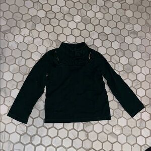 Janie and Jack Dark Green Long Sleeve Top 3T Girls